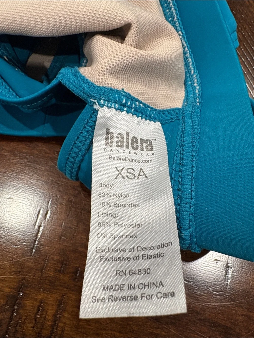 balera Bright Blue Crop Sports Bra - Picture 3 of 5